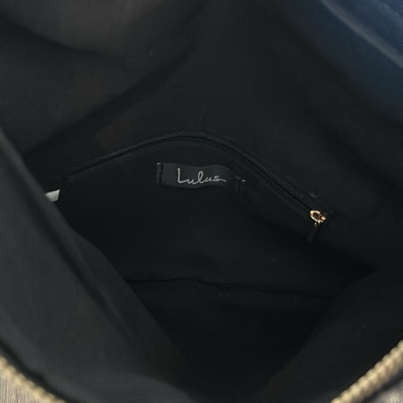 Lulu’s Wild Side Taupe Leopard Print Fold-Over Clutch - Picture 7 of 15